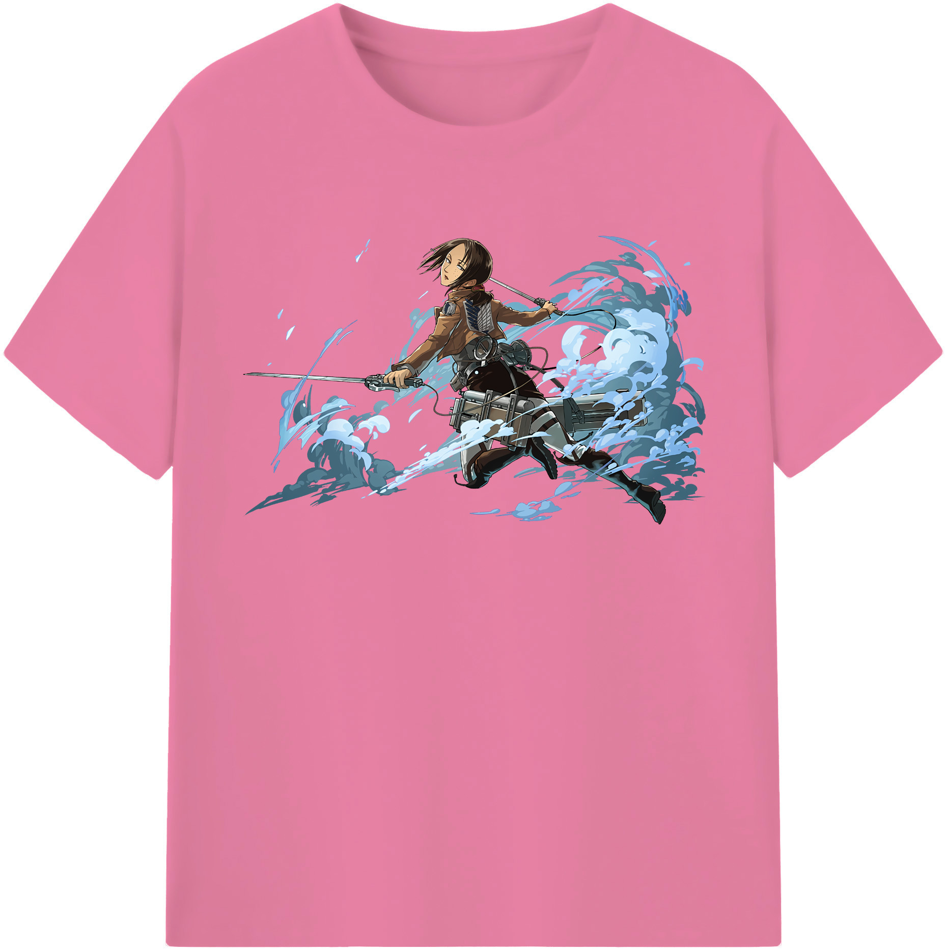 （画像用） 進撃の巨人 Attack on Titan 綿100％半袖Tシャツ（フロントプリント）